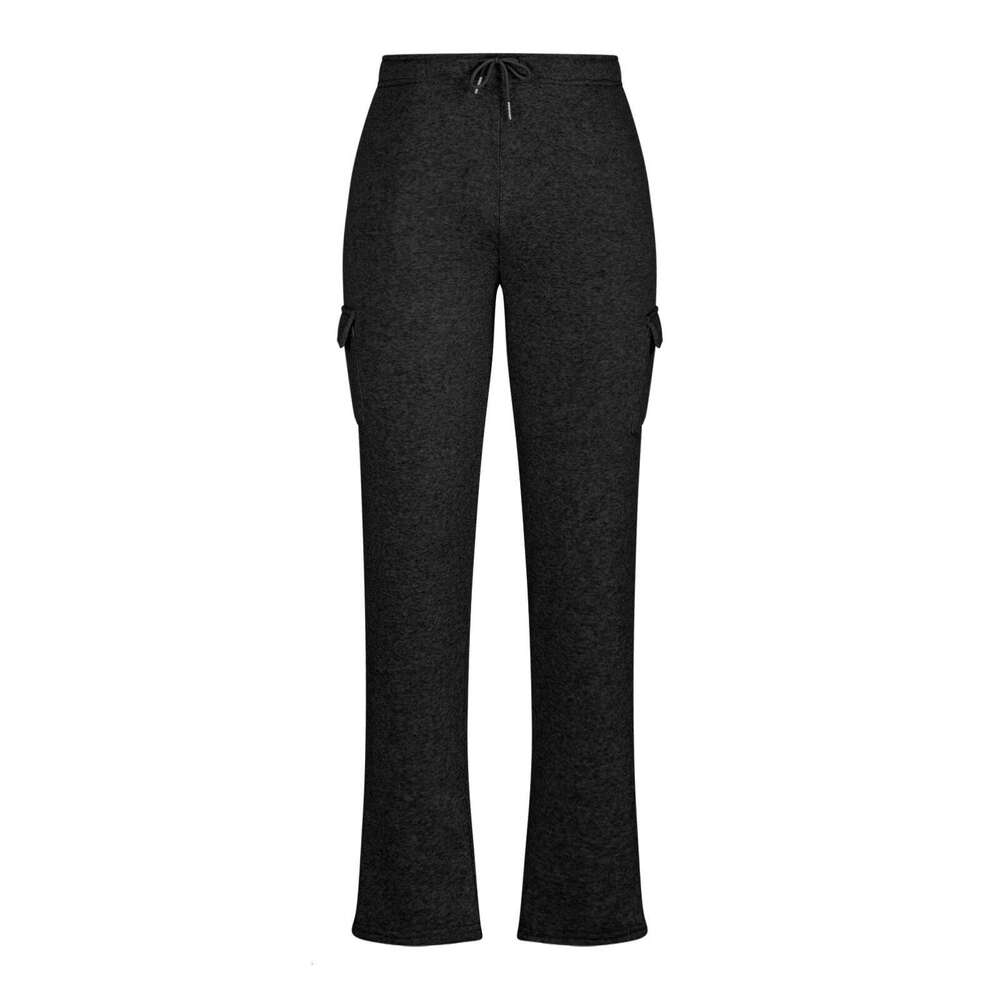 Winter Fleece-Lined Thickened European And American Multi-Pocket Pants Knitted Loose Men's Straight-Leg Casual Sweatpants a5bf 70d3