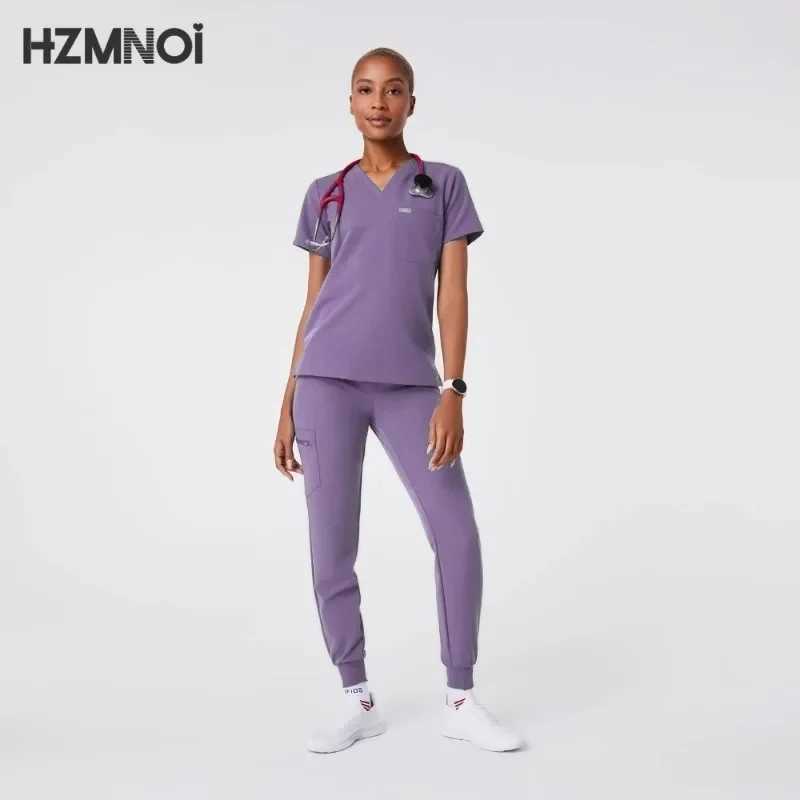Hospital Surgical Clothes Medical Uniform Women Scrub Set Doctor Nurse Accessories Dental Clinic Scrub Set Beauty Sn Workwear X2504101