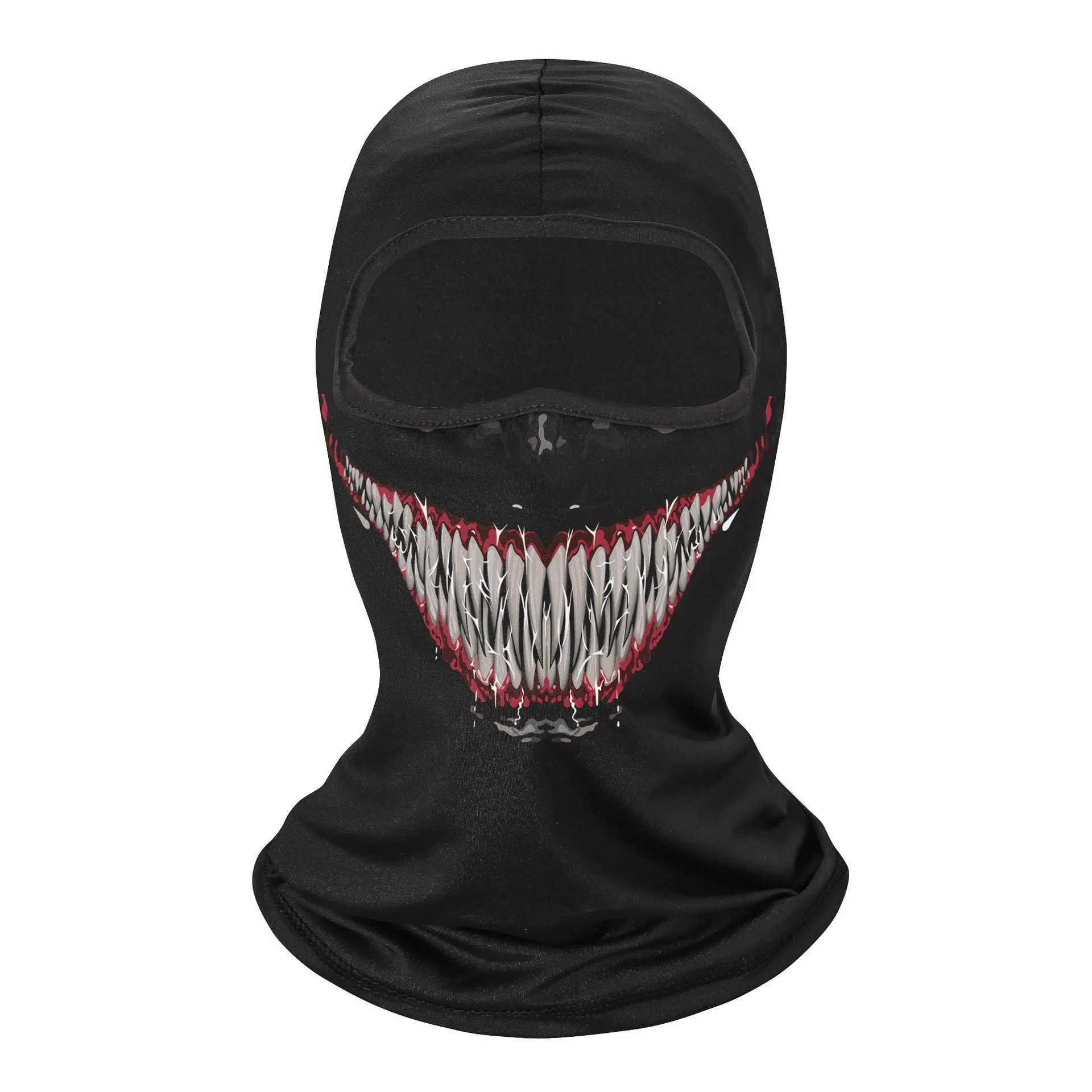 Outdoor Sunscreen Balaclava Motorcycle Skull Face Mask Quick-dry Riding Helmet Liner Cap Venom Ski Mask MTB Bicycle Headgear S251110