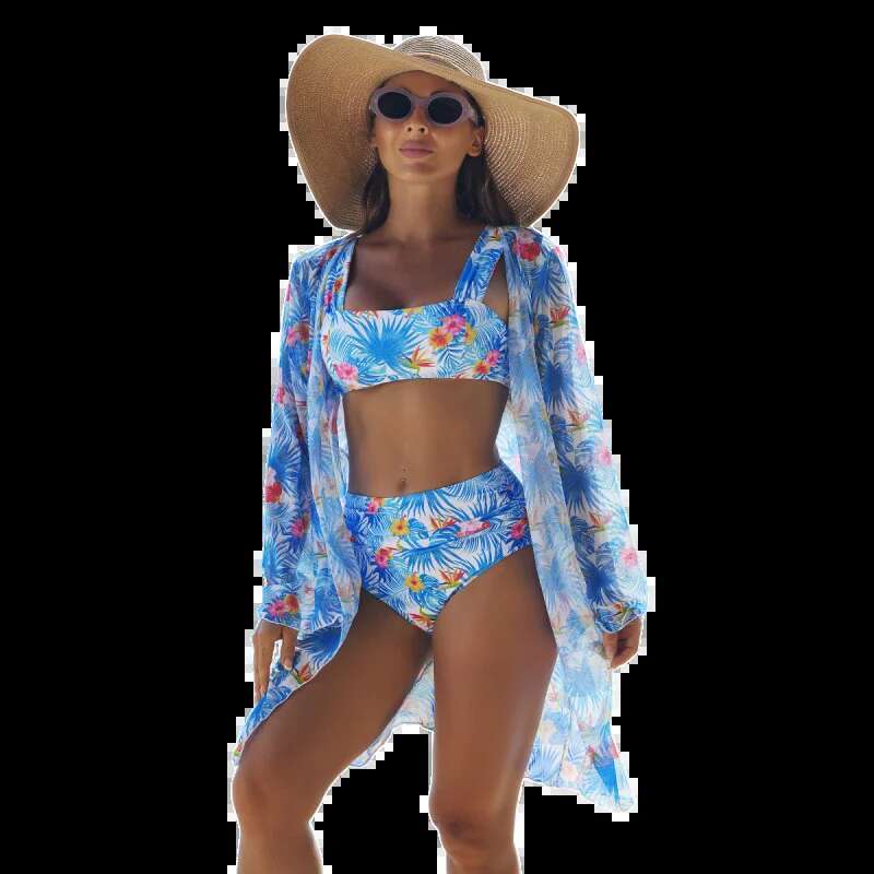 2025 Bathing Suit Woman Swimsuits Bikini Sets Elegant Swim Cover-Up Swimwear 3 Pieces Women's Two-Piece Beachwear Bikinis Gate