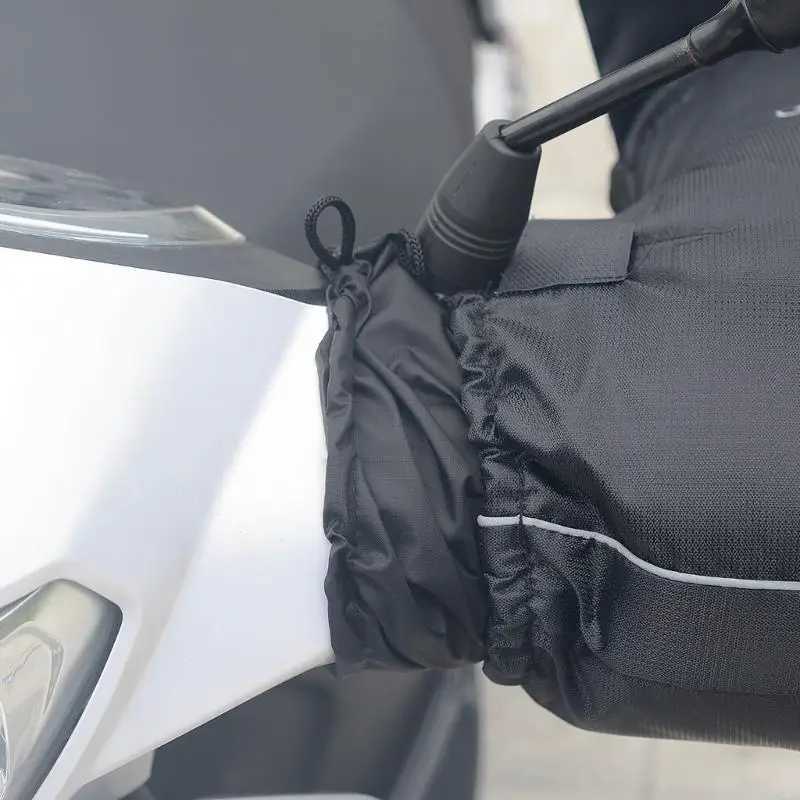 U2JA Motorcycle Handlebar Gloves Muff for Cold Weather Riding Mittens Windproof E-Bike Handguards Hand Protectors Covers 2pcs S25118
