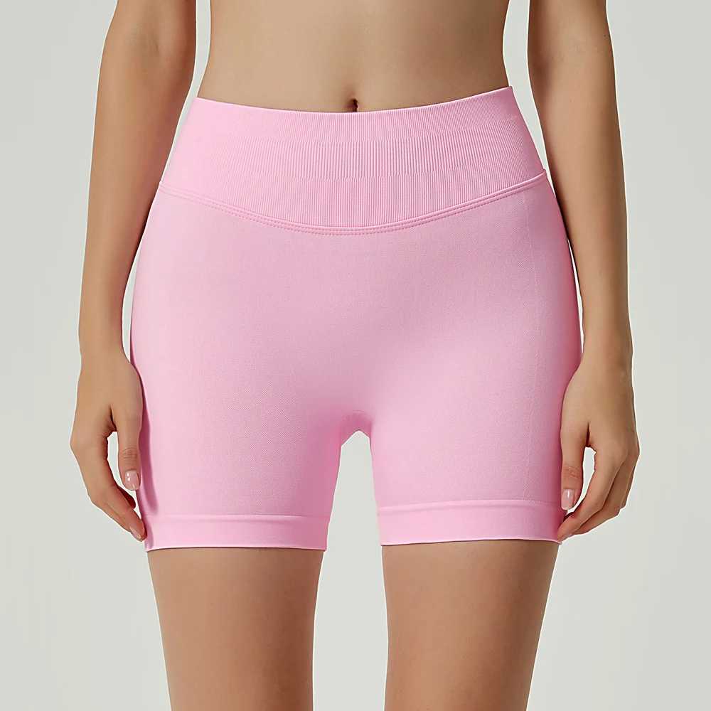 Impact Sprint 4.5-inch Seamless Scratch Bum Yoga Short Rib High Belt Gym Short High Stretching Exercise Bike ShortW250411