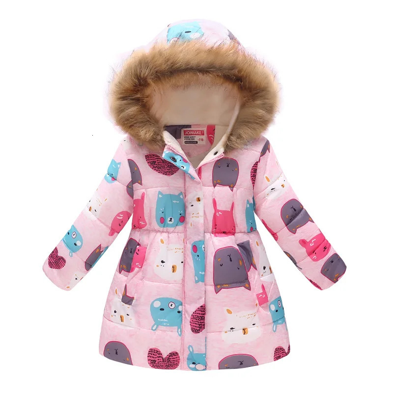 2023 winter long cotton jacket for coats girl clothes childrens clothing thicken outerwear parka kids 310 Years old Girls 2501105