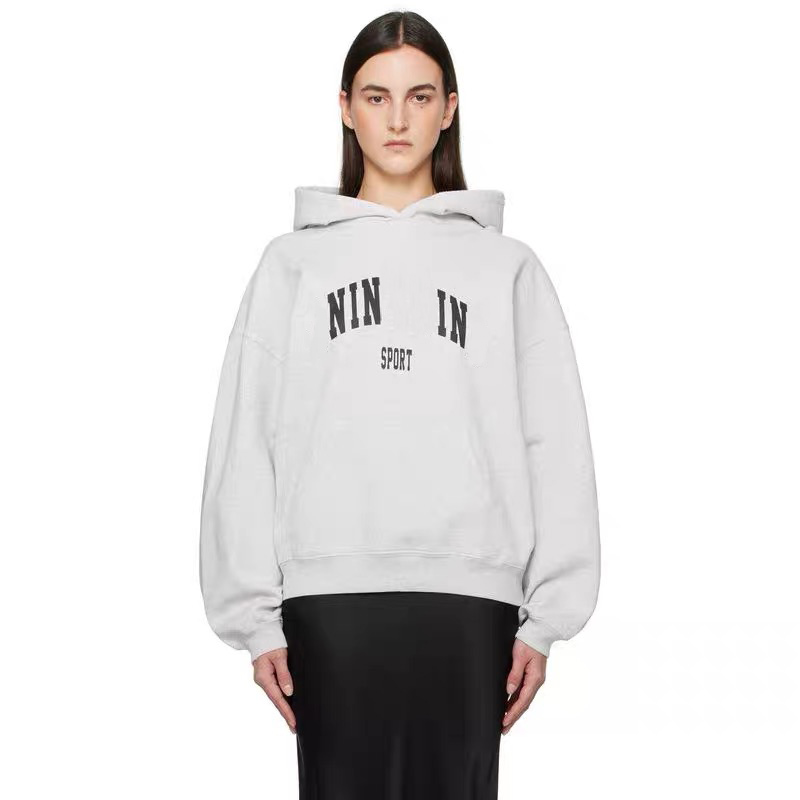 New Women's Hoodie Sweatshirt anin High Quality bing Classic Hot Letter Printed Hundred Inner Fleece Designer Cotton Gray Hooded Casual Pullover Sportswear Tops tn