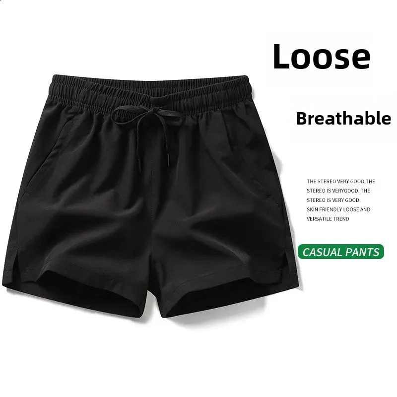 Fashionable Korean mens summer shorts loose fit suitable for sports quick drying silk beach casual ly arrived in 2023 250411e
