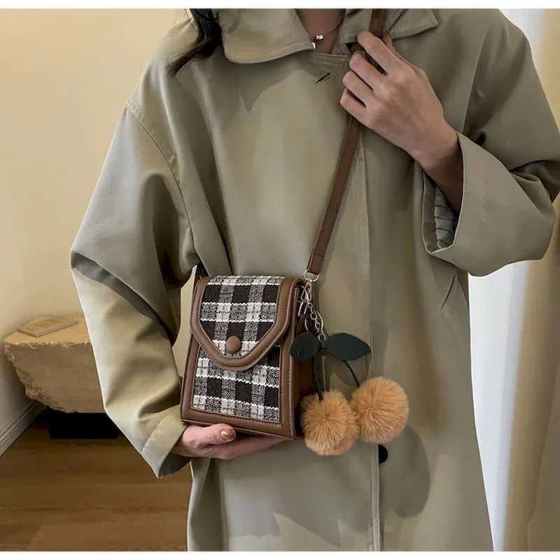 Crossbody Bags Plaid Casual Reusable Retro Shoulder Bags Niche Versatile Handbags Personal Simple Classic Mini Bags for WomenT251110