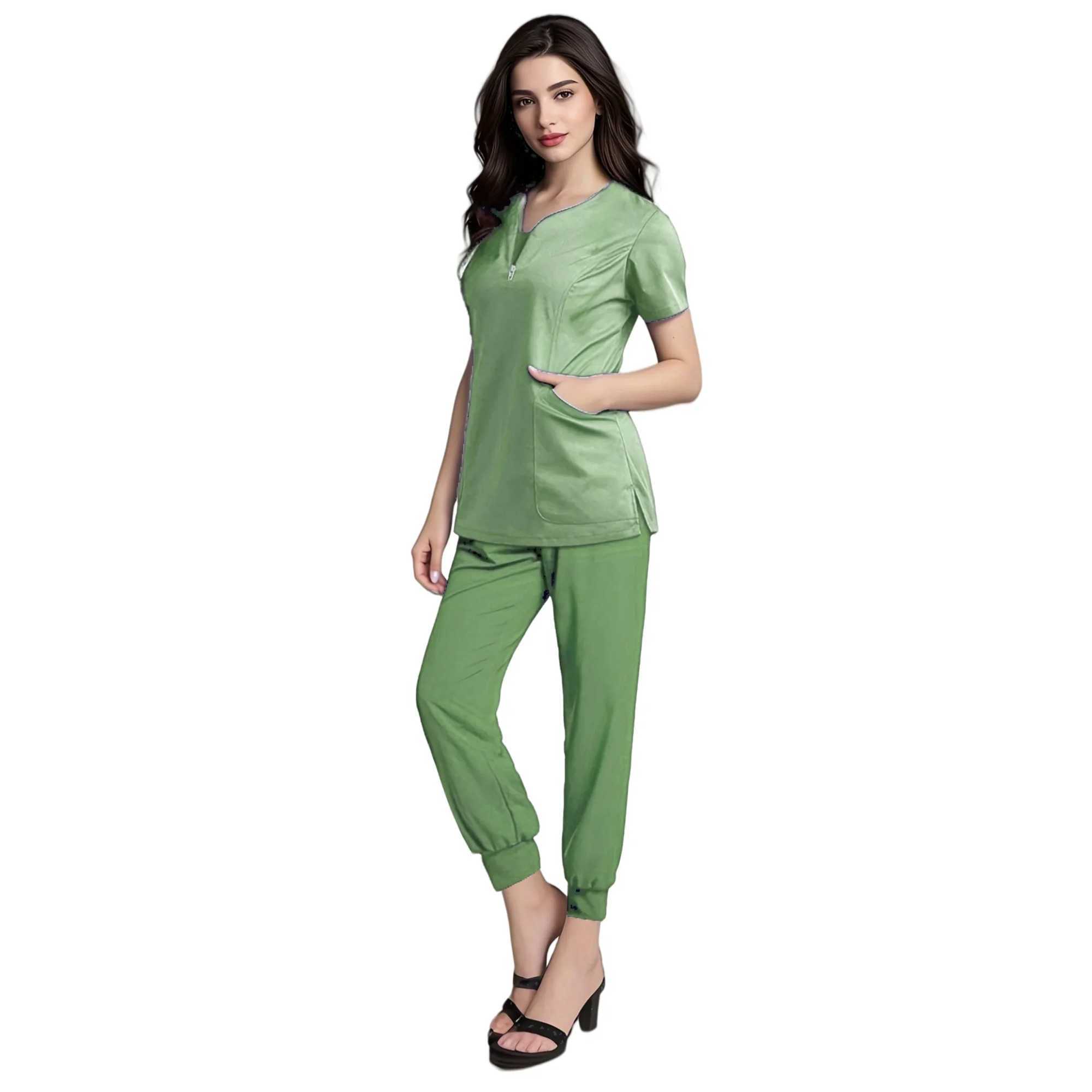 Multicolor Unisex Short Slved Pharmacy Nurse Uniform Hospital Doctor Workwear Oral Dental Surgery Uniforms Medical Scrubs Sets X250410
