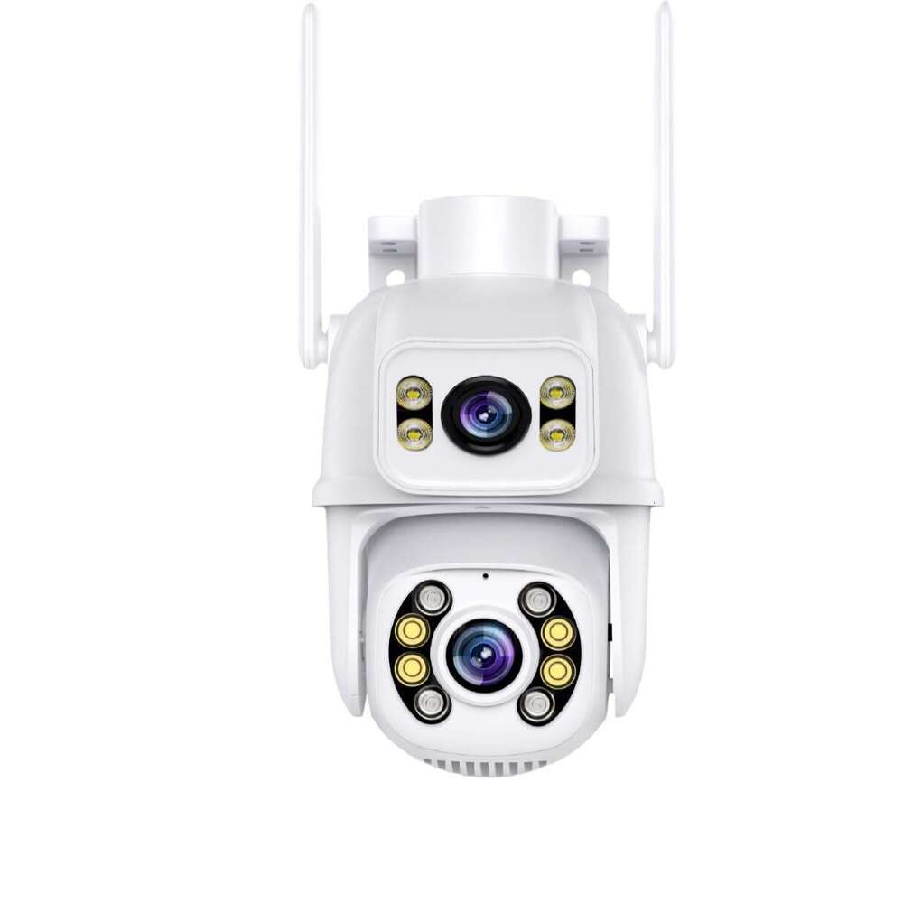 icsee gun and ball linkage dual lens 6MP dual frame PTZ HD camera wireless monitoring