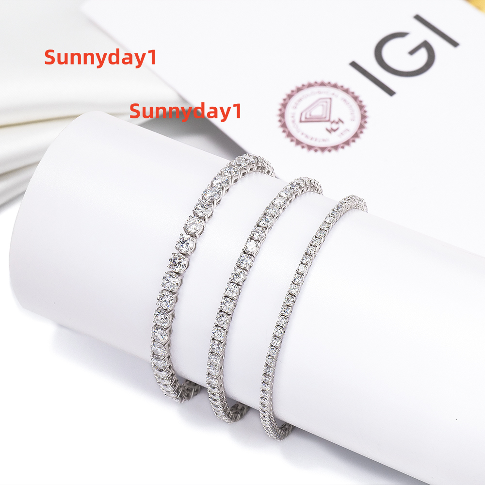 Cultivate Diamond Tennis Bracelet DEF Colour Comes with Certificate for Verification Can Undergo Professional Inspection