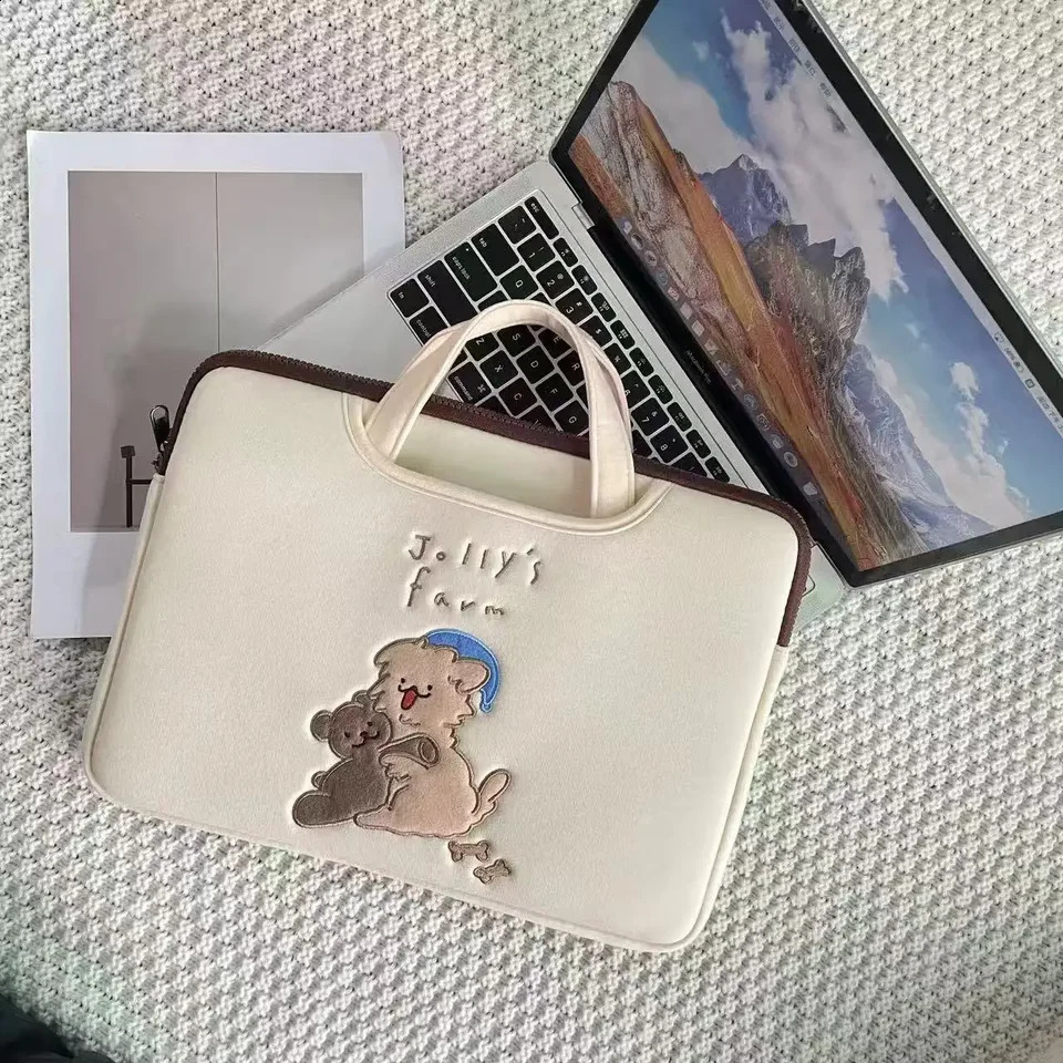 Cute Cartoon Tablet Sleeve Bag Laptop Handbag 13.3 /13.6/14/15.6/16 lnch Portable Computer Sleeve Case for lpad 250407