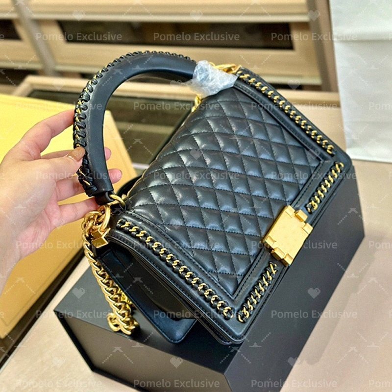 new luxnuy Top Grade Womens Designer Shoulder Bag Real Leather Chain Crossbody Messenger Bags Lady Class Vintage Leb Bag J8Mm#