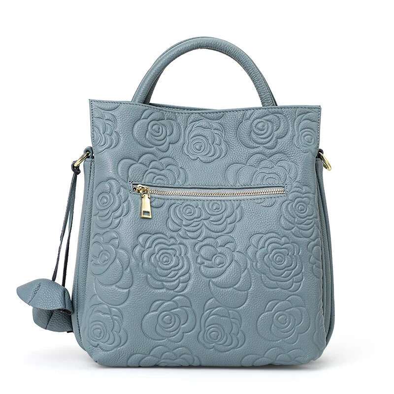 2025 New Women's Handbag Large Capacity Fashion Printed Bag Designer Trendy Women's Handbag Genuine Leather Material