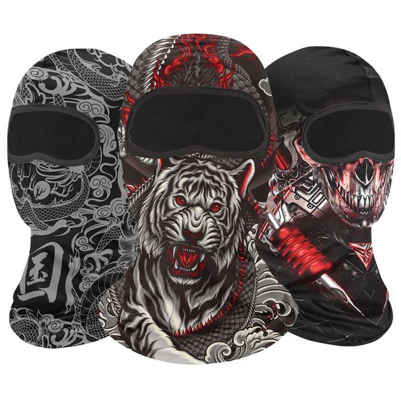 Summer Motorcycle Balaclava Bicycle Hat MTB Bike Bicycle Helmet Hood Caps Men Skull Full Face Mask Breathable Cycling Headgear S251110