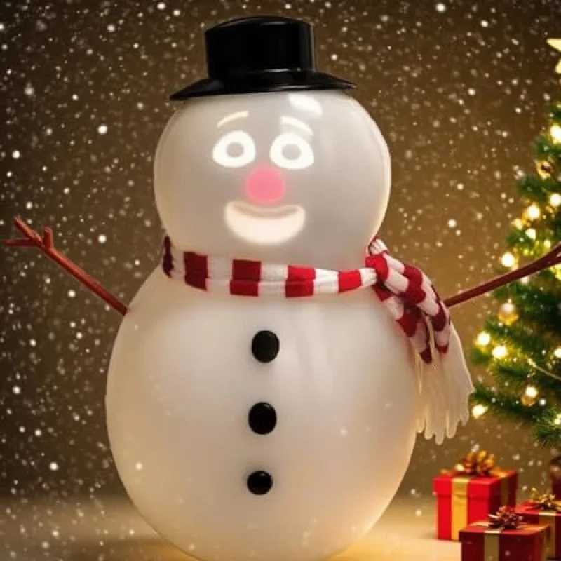 Christmas Animated Talking SnowmanTalking Animated Blink Snowman with Built in Projector and SpeakerInteractive Christmas Decoration Y251111