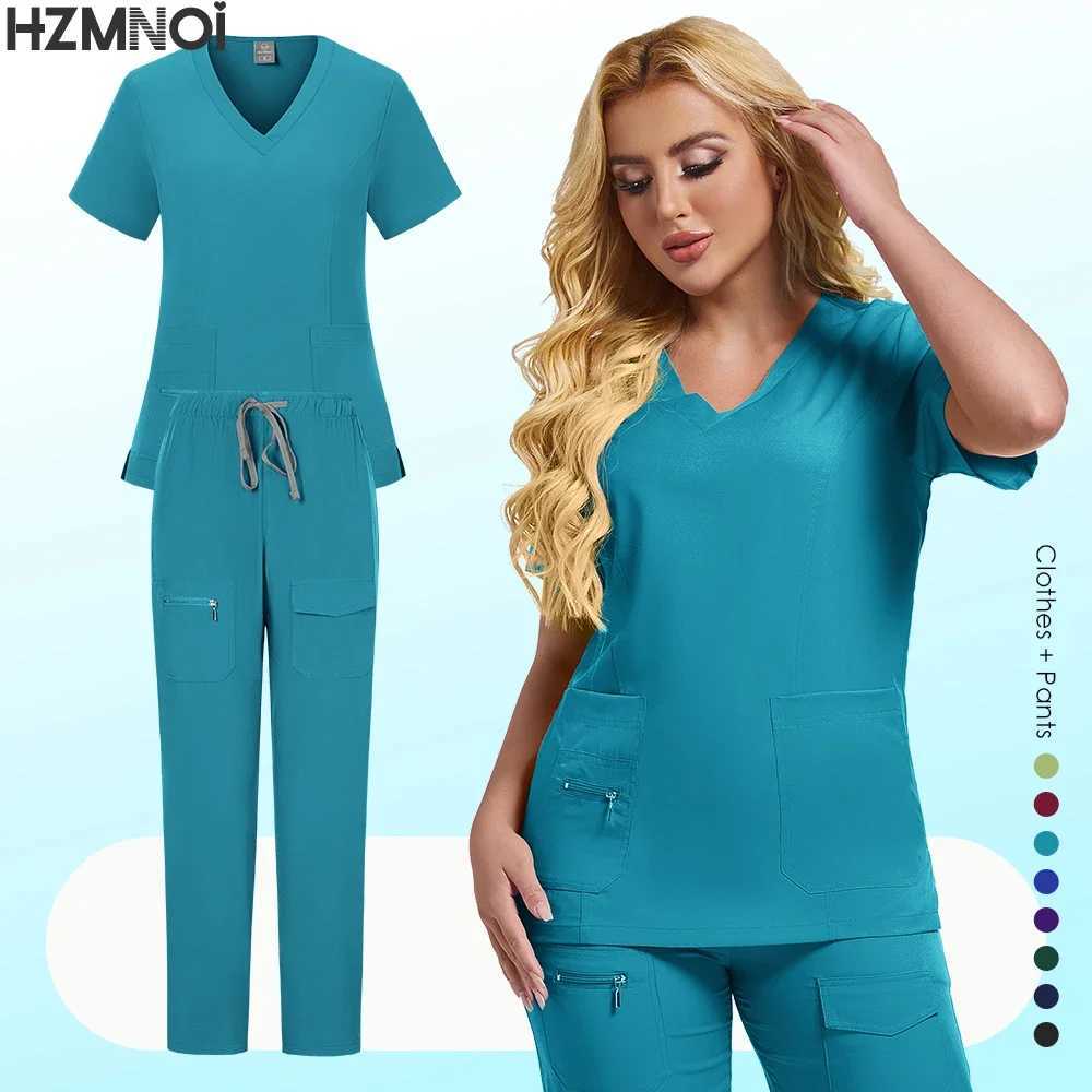 Medical Uniforms Women Nursing Accessories Dental Scrub Surgical Gown Healthcare Hospitals Clinical Scrub Doctor Nurse Work Wear X2504101
