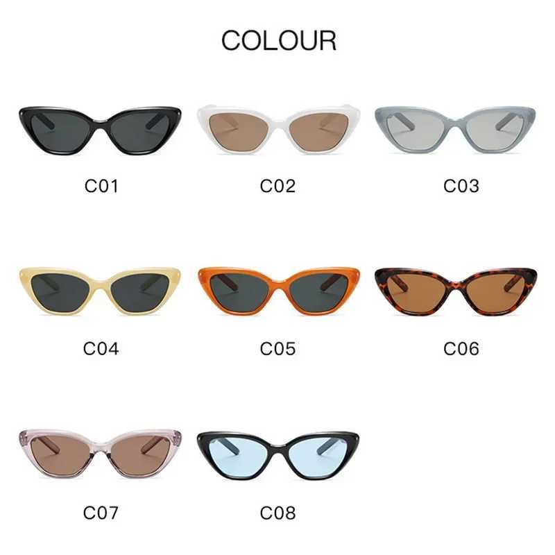 New Fashion Summer Retro Cat Eye Sunglasses UV400 Shadow Small Triangle Glasses Simple High Quality Street Style SunglassesT250411