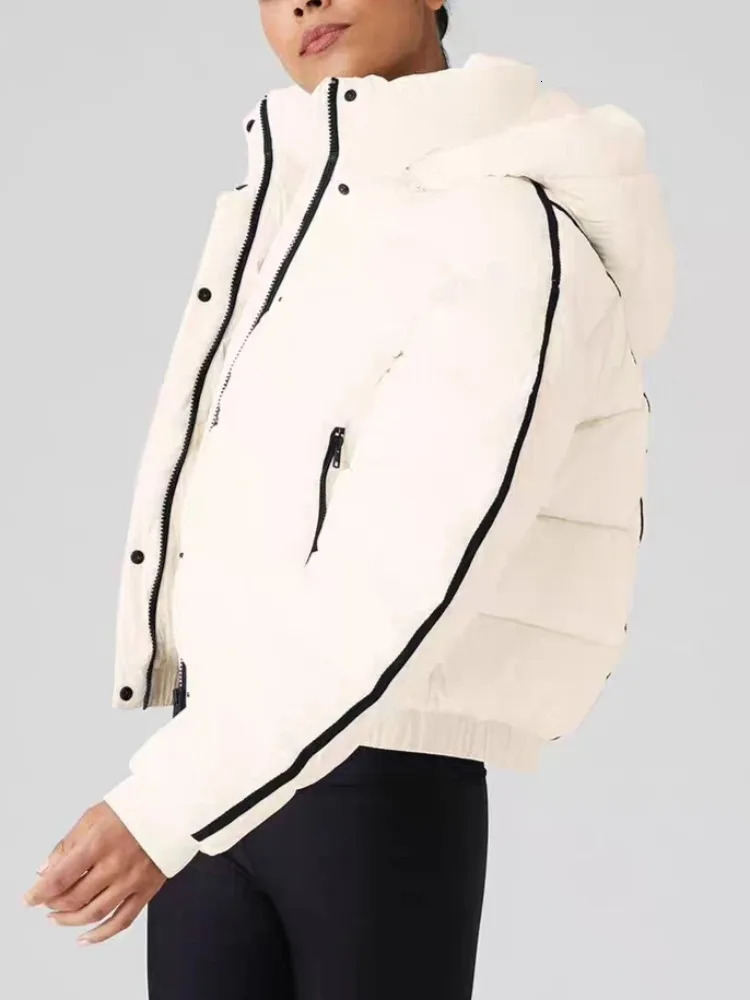 Autumn Winter Hooded Puffer Jacket Women Fashion Loose Stand-up Collar Womens Parkas Thicken Warm Zipper Cotton-padded Jacket 251110