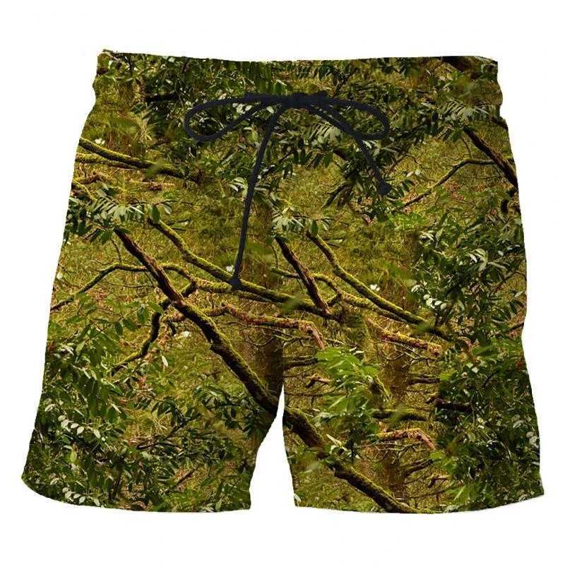 Retro camouflage 3D printed mens beach shorts new fashion casual swimming relay personalized sports board ice shorts mens clothingW250410