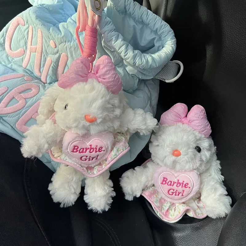 Rabbit plush toy keychain cartoon rabbit soft filled doll pendant car keyring backpack decoration childrens gift W250411