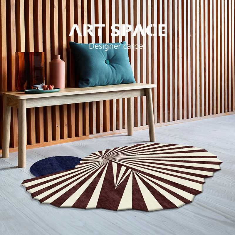 Thickened Irregular Living Room Carpet Art Decoration Home Fashion Bedroom Plush Rug Lounge Easy Clean Soft Floor Mat Tapis Y251110