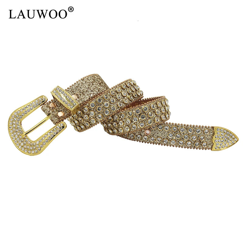 belt Diamond Rhinestone Belts Fashion Crystal Studded Pin Buckle Belt Belts for Women Jeans Decoration Beautiful 251110