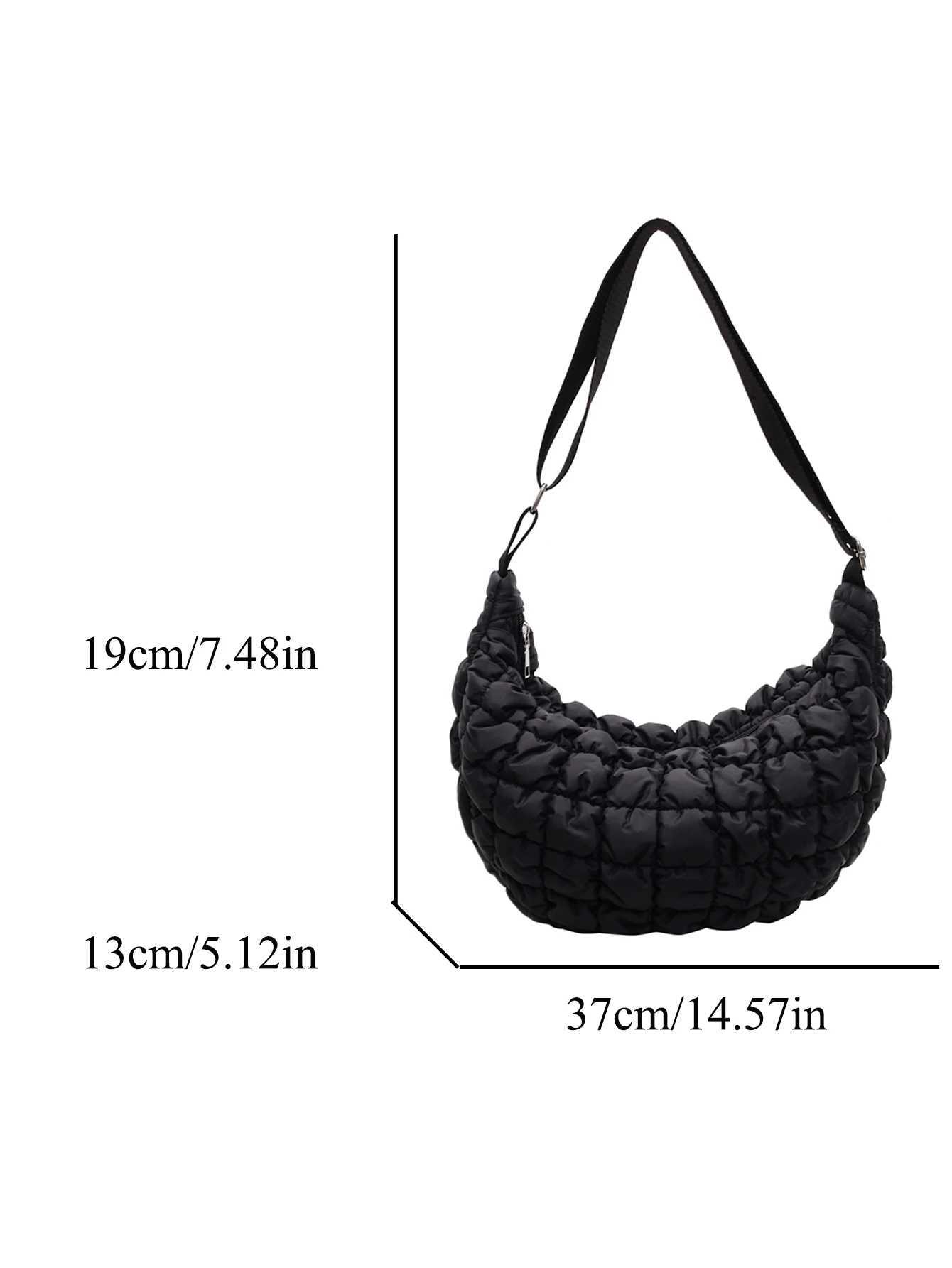 Autumn and winter cloud bag female personality diamond grid shoulder bag large capacity crossbody bagT251110