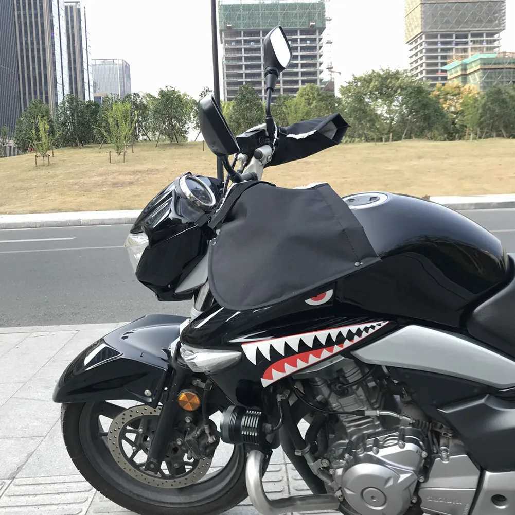 Motorcycle Handlebar Gloves Windproof Winter Warm Velvet Covers For Motorcycle Scooter Electric Vehicles S25118