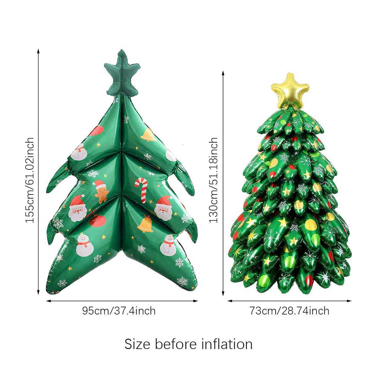 Christmas 1pc Large Christmas Tree Balloon3D Christmas TreeWinter Tree Foil BalloonChristmas New Year Party DecorationPhoto Props Y251111