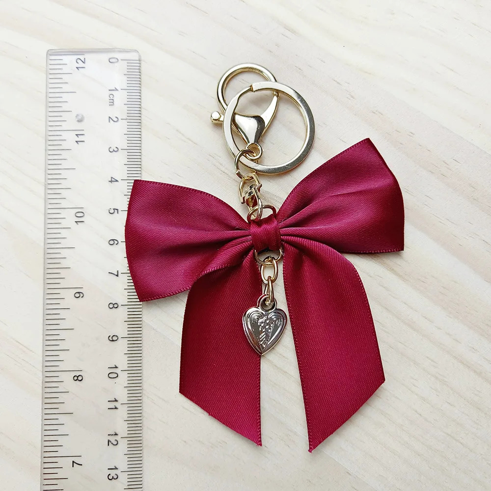 Red Bow KeyCain Fashion Bag Jewelry Most Pendant Gifts Ribbon Key Chani For Women Pendant Valentines Day Gift 251110