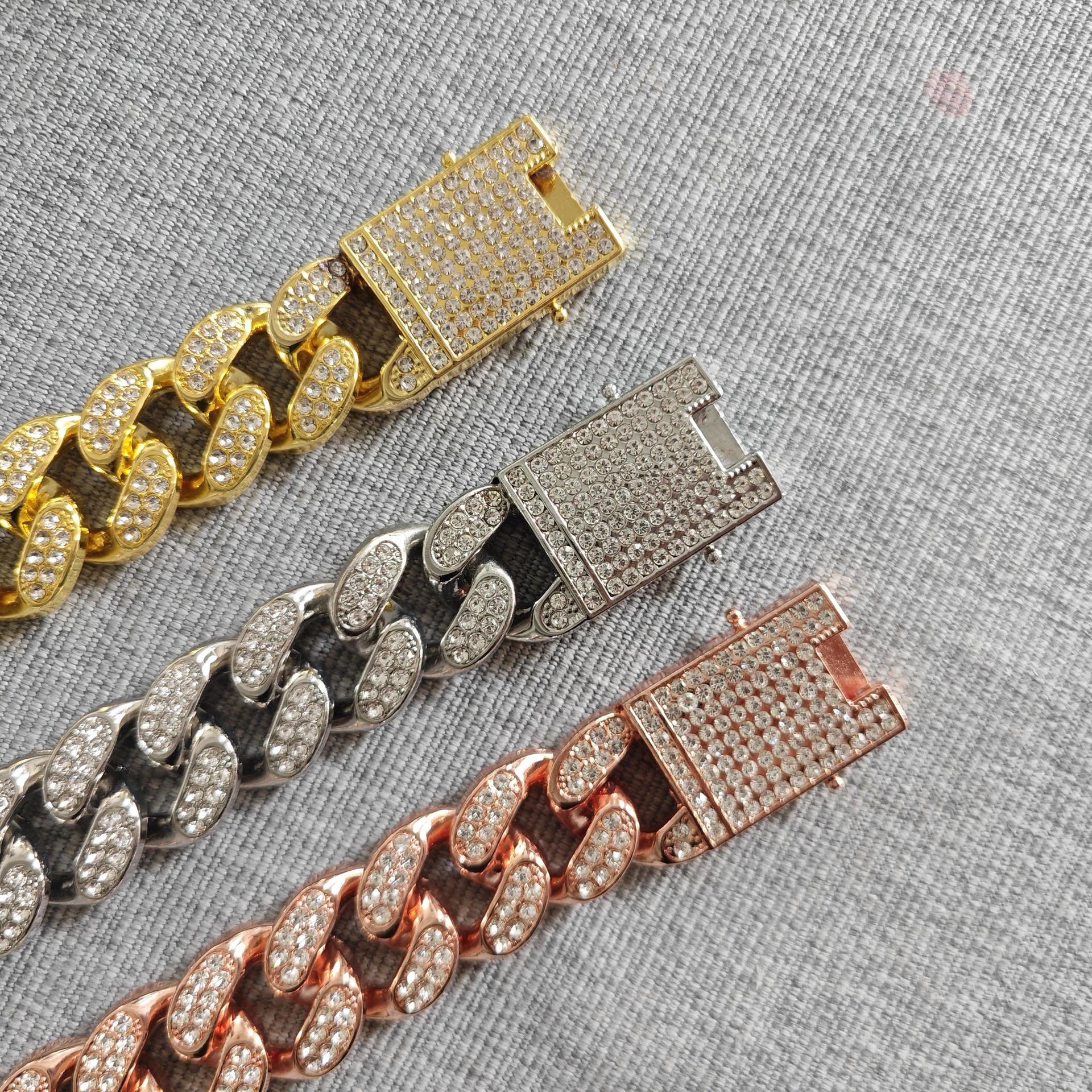 Sterling Silver Cuban Chain for Men Featuring Premium VVS Moissanite Gemstones - 20mm Wide
