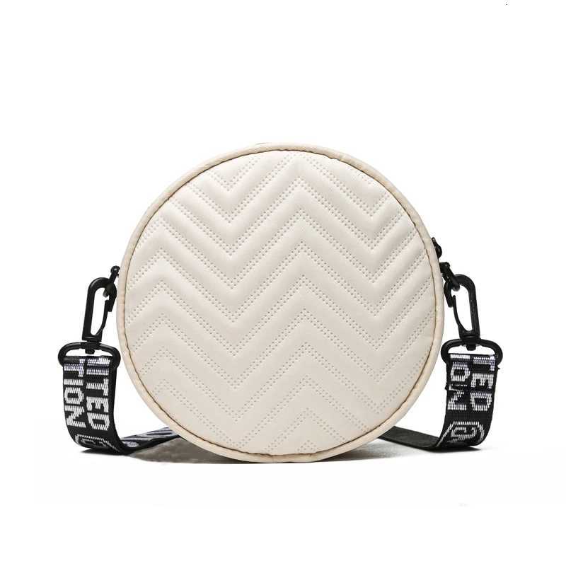 Neutral style round shoulder bag for men and women Wave pattern design Crossbody bag suitable for travel and photographyT251110