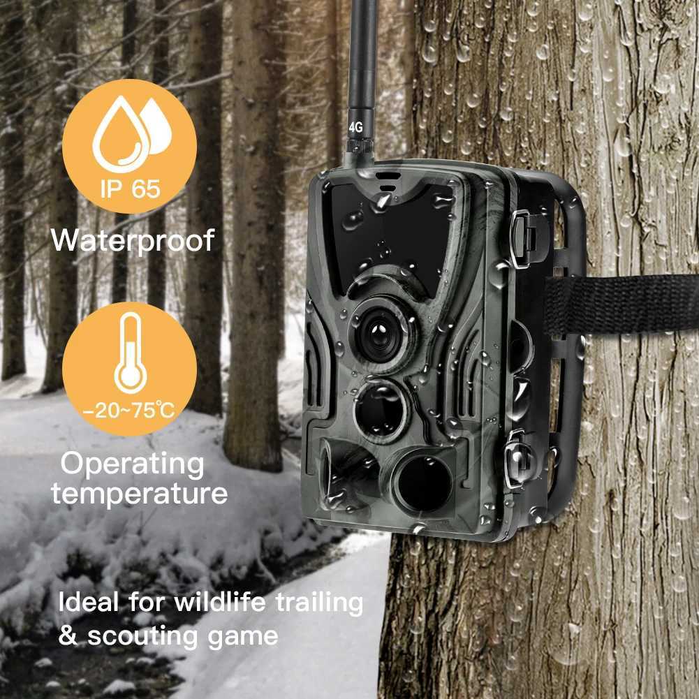 Free application cloud service 4G tracking camera 4K 30MP real-time broadcast wildlife hunting cellular wireless camera HC801PRO photo trap X2504111