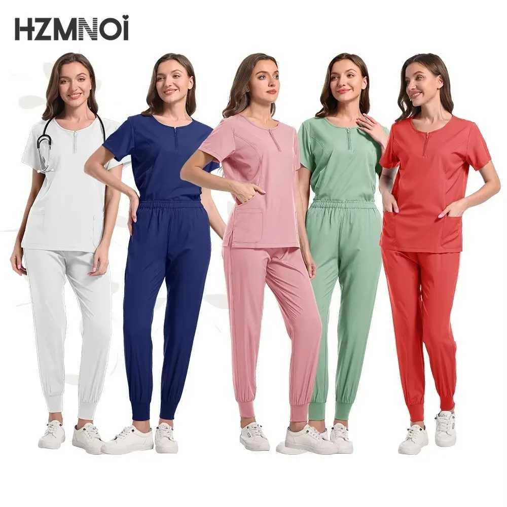 Doctor Nurse Surgical Workwear Medical Scrubs Uniforms Women Men Jogger Set Hospital Accessories Operating Room Price X250410