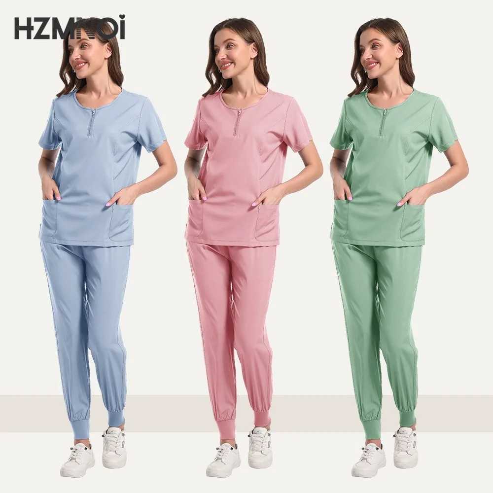 Summer Dental Surgery Suit Operating Room Doctor Uniform Pet Hospital Work Set Medical Supplies Scrub Nurse Accessories Workwear X250410