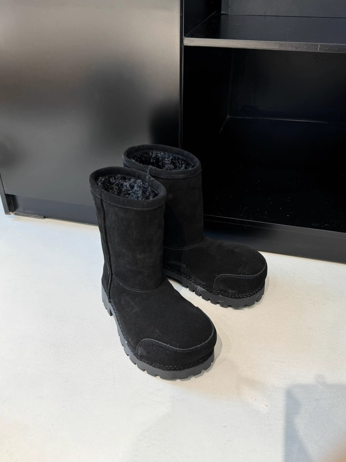 Free Shipping New Design Arrival Winter Platform Plush Lined Snow Boots Casual Fashion Boots Short Mid Calf Long Boots Sizes 35-42