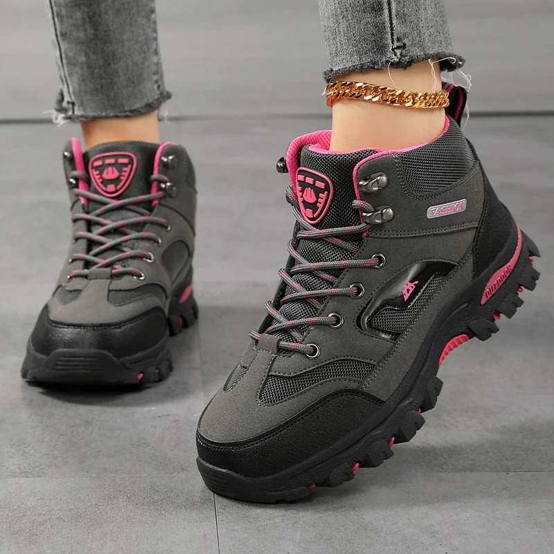 Women Boots Waterproof Outdoor Hiking Womens Safety Work Shoes Walking Sneakers Non Slip Ankle Botas De Mujeres 251111