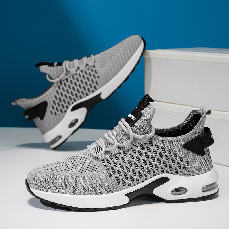 Free Shipping 2025 New Air Cushion Running Shoes Designer Sneakers Plus Size Breathable Mesh Casual Sport Shoes for Men