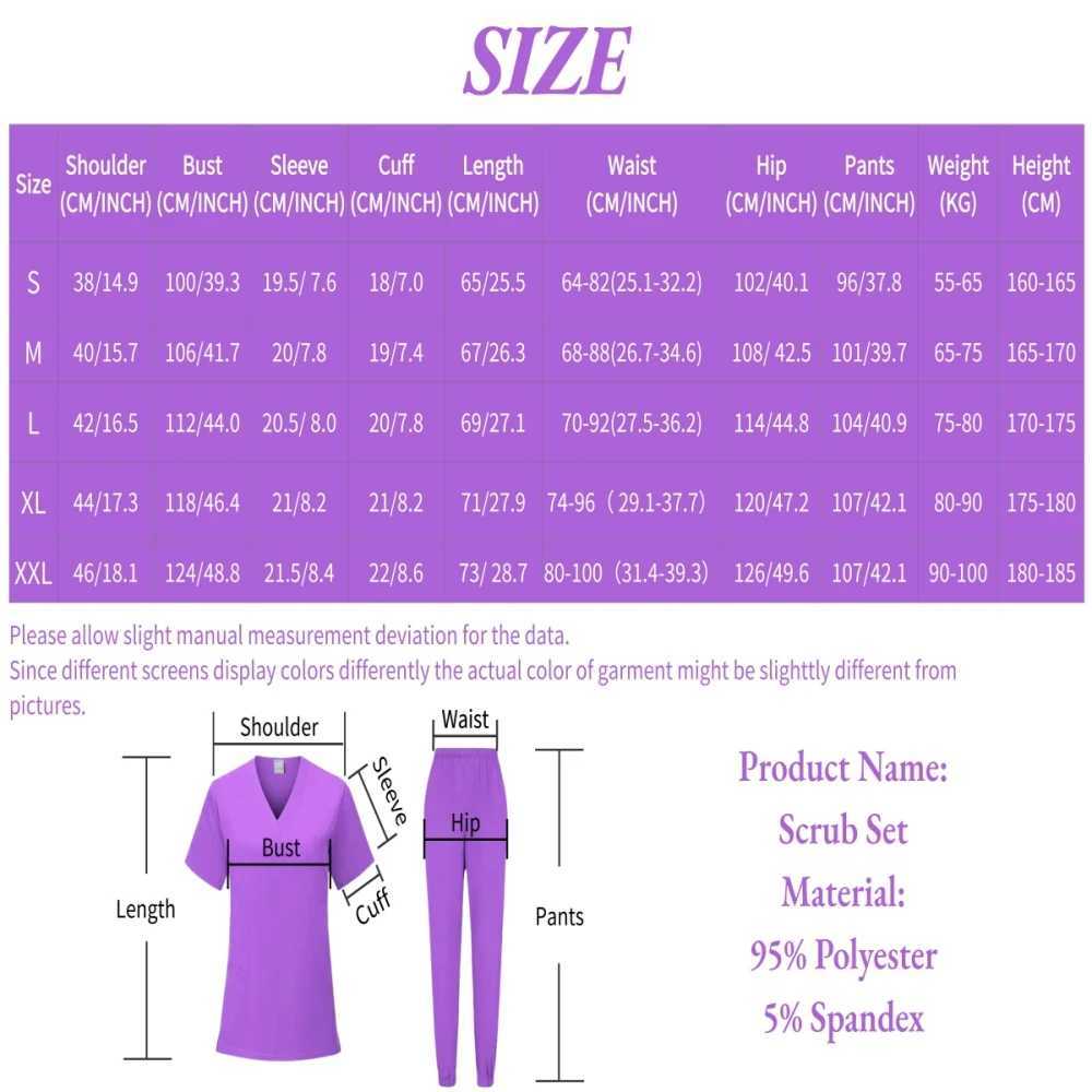 Scrubs Medical Uniforms Women Nurse Uniform Thin Breathable Medical Scrub Tops Elastic Scrubs Pants Doctor Workwear Spa Overalls X250410