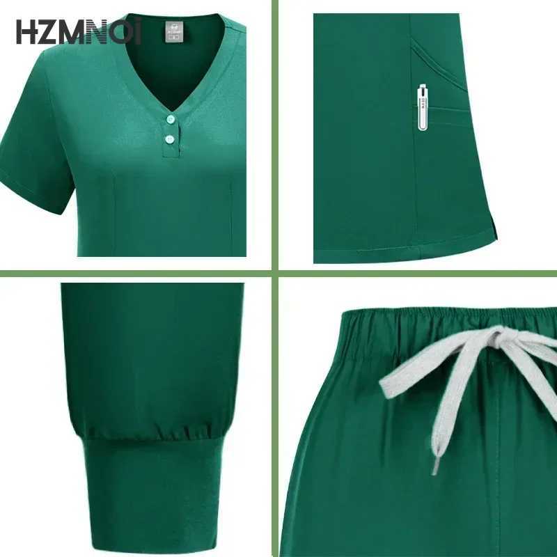 Hospital Scrubs Sets Nurse Accessories Medical Clothing for Women Work Uniforms Dental Clinic Beauty Sn Spa Workwear Overalls X2504101
