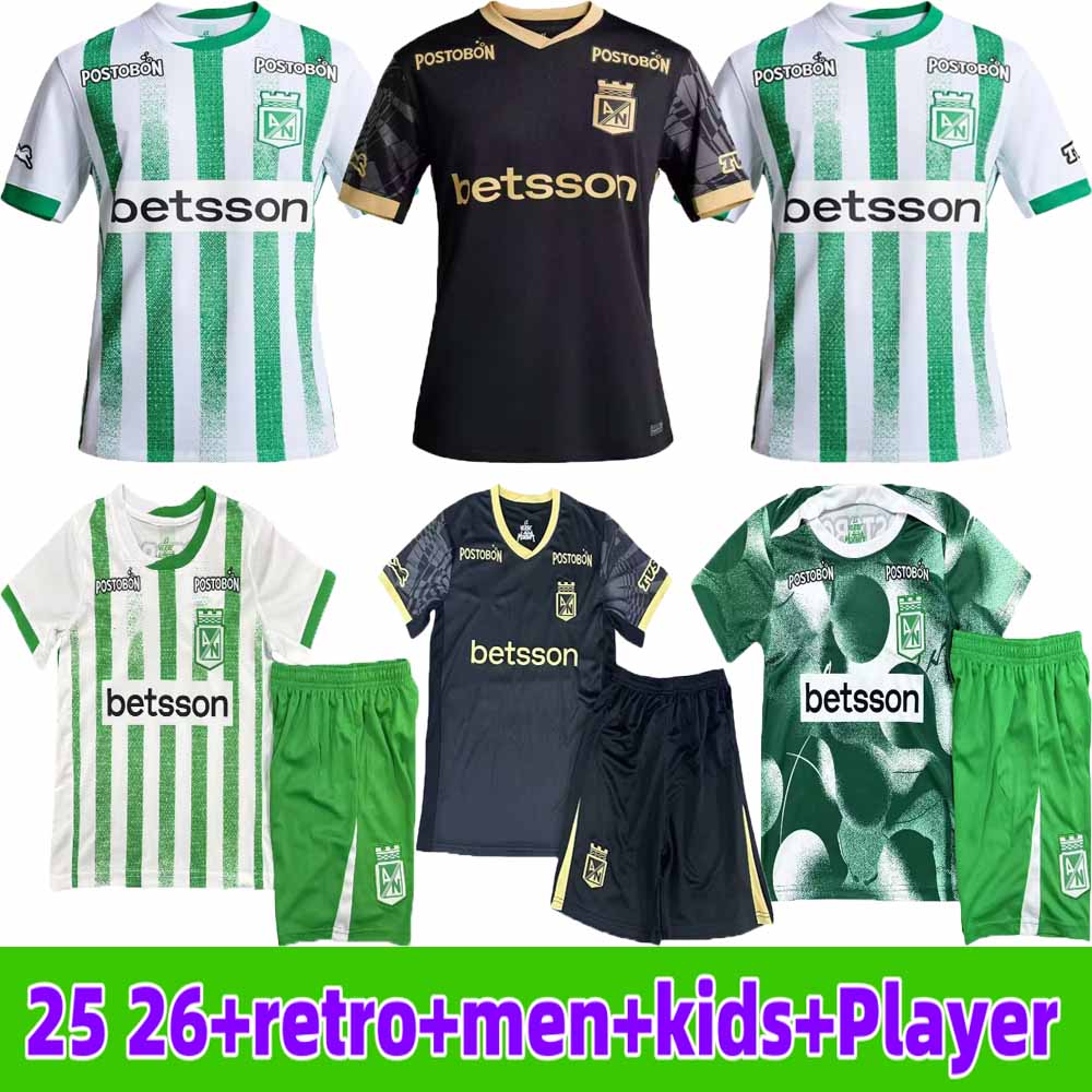 25 26 Atletico Nacional Medellin soccer jerseys home away 3th J.Duque DA COSTA D.Pabon Jarlan 2025 home away training football shirt