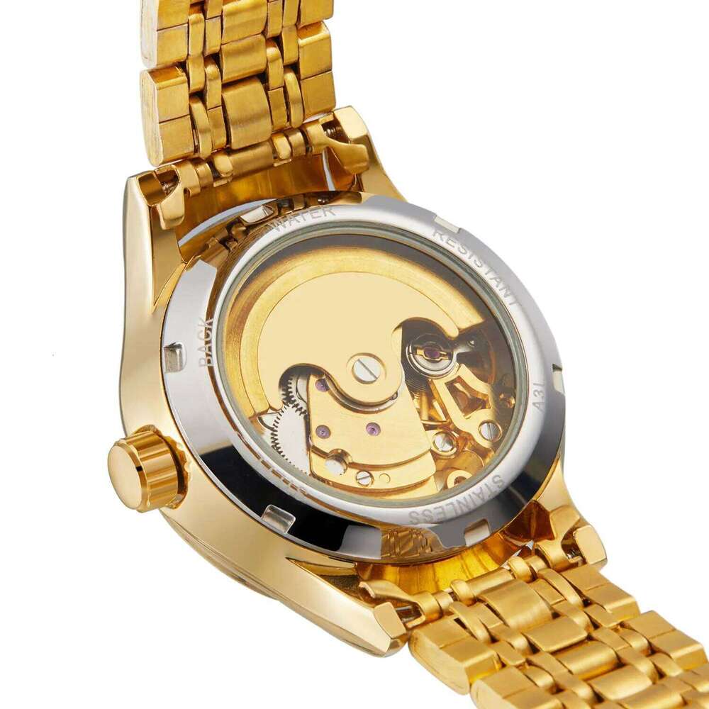 T-WINNER High-end Luxury Dragon Woman Watch Stainless Steel Skeleton Mechanical Diamond Women's Wrist Watches Automatic Movement