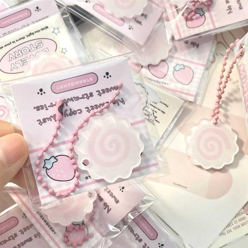 Handmade Acrylic Pink Squirrel Roll Charm Keychain Cute Decorative Keyring Backpack Handbag Charm Pendant Keyholder W250411