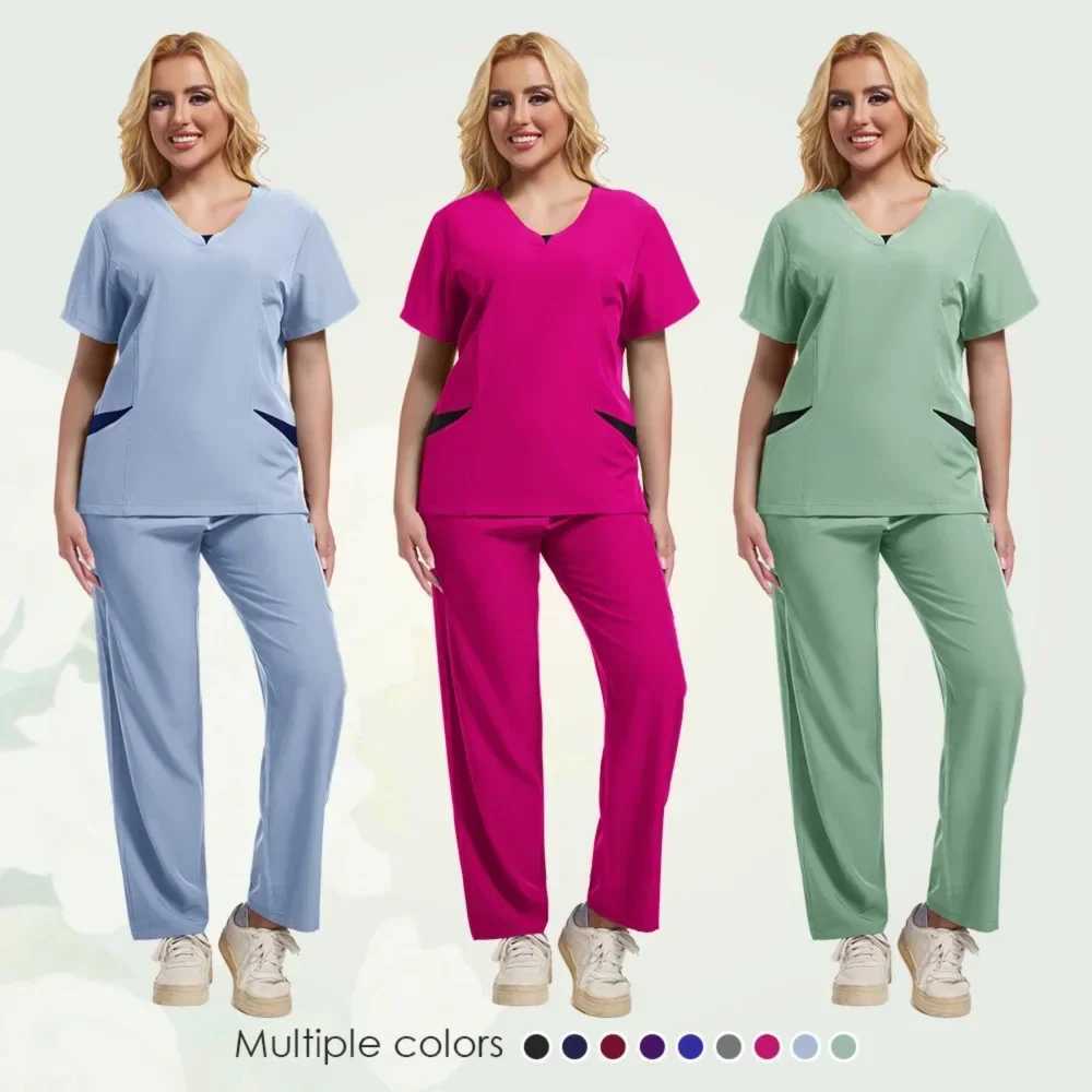 HZMNOI New Arrival Doctor Uniforms HighQuty Medical Scrubs for Women in Various Colors and Sizes Durable Dentist Surgery Sets X250410