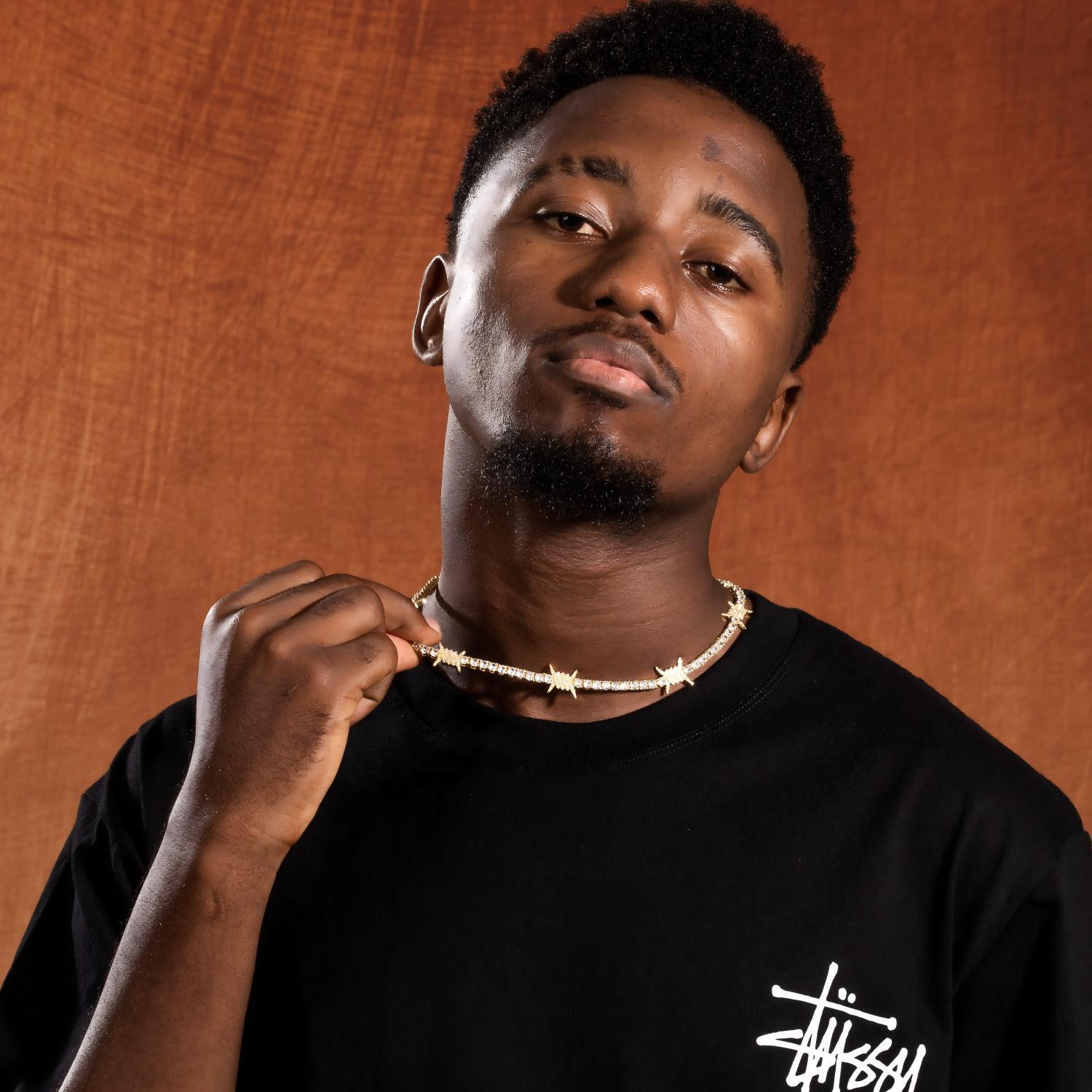 Hip Hop Full Bling Cz Stones Barbed Wire Thorn Tennis Necklace For Men 14k Gold Plated Copper Prong Iced Out Cubic Zircon Party Rapper Jewelry Accesso