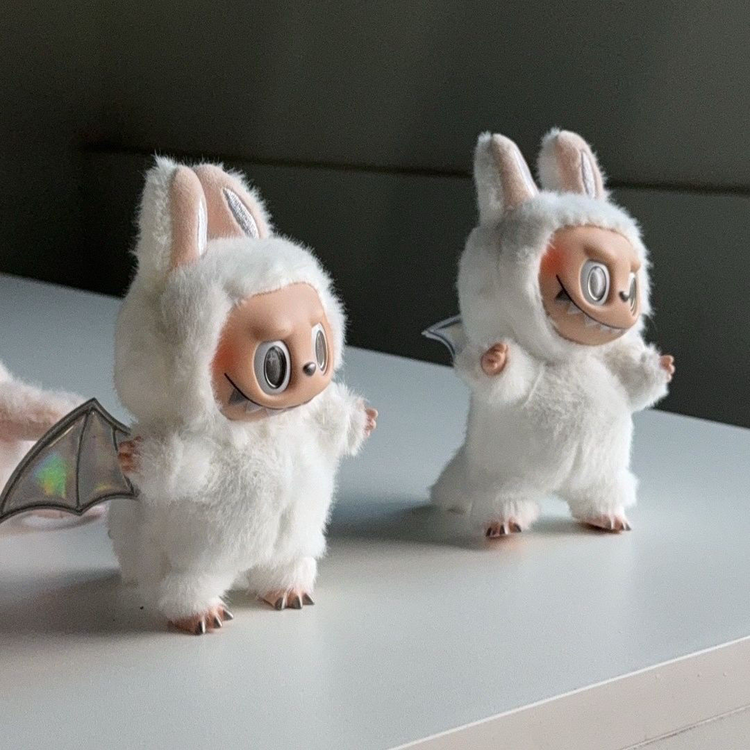Free shipping 2025 New Arrival Monster Labubu Series Replica Chinese Panda Creative Handmade Change Dolls Ornaments Desktop Kid Birthday Gifts