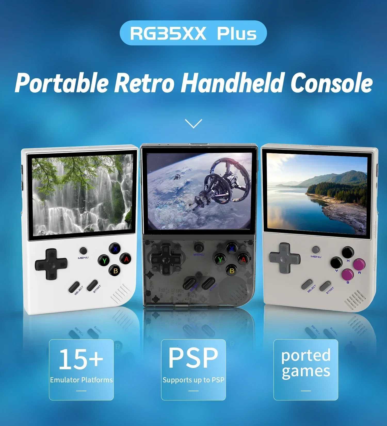 ANBERNIC RG35XX PLUS Handheld Game Console Linux System 35 I SCREEn Streaming Output Retro Portable Video Player GiftsM251111