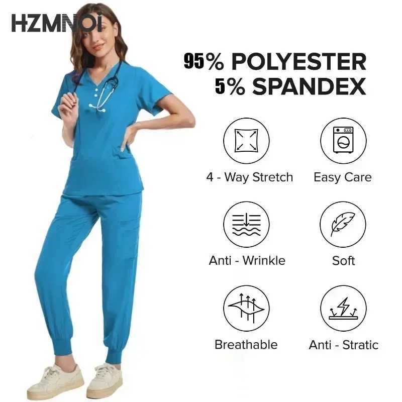 Hospital Surgical Uniform Medical Scrub Set Doctor Nurse Clothes Nursing Accessories Dental Clinic Beauty Sn Workwear Lab Set X250410