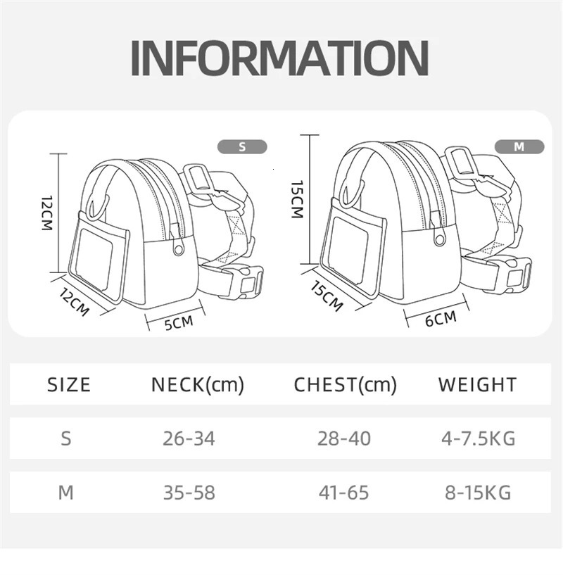 Waterproof Pet Backpack For Dogs Puppy Bag With Harness Collar Outdoor Travel Dog Snacks French Bulldog Accessories 251110