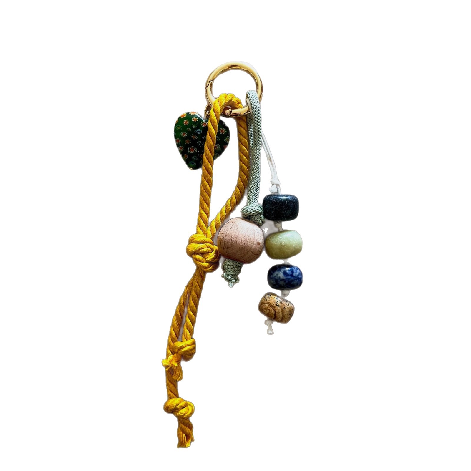 Niche High-End Retro Elegant Bag Charm New Versatile Colorful Cord Chain Series Classy Backpack Pendant