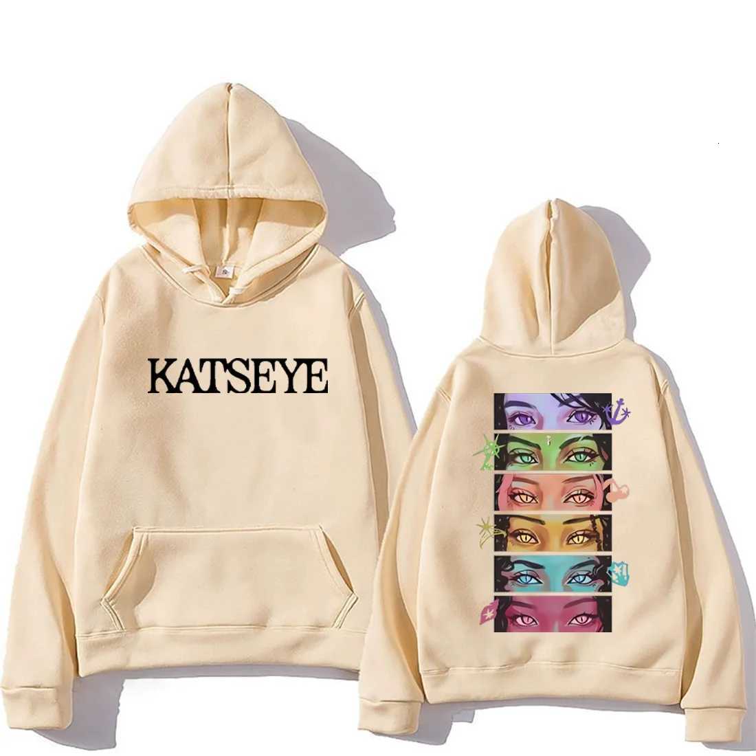 Korean Girl Group KATSEYE Graphics Hoodie Men Womens 2025 Manga Style vintage Fashion streetwear Long Sleeve Fleece Sweatshirts M251111